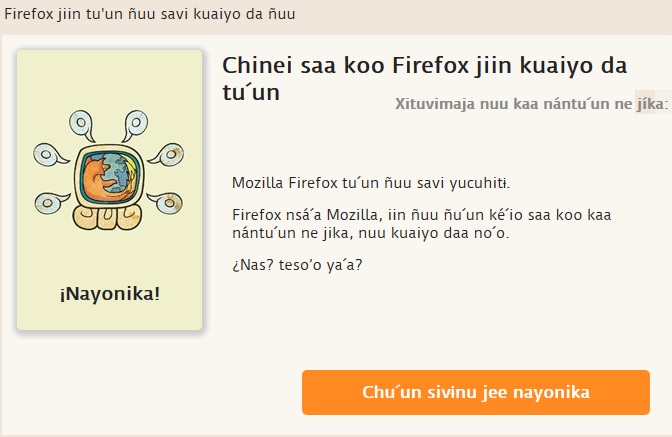       Firefox en Mixteco del suroeste – versión piloto