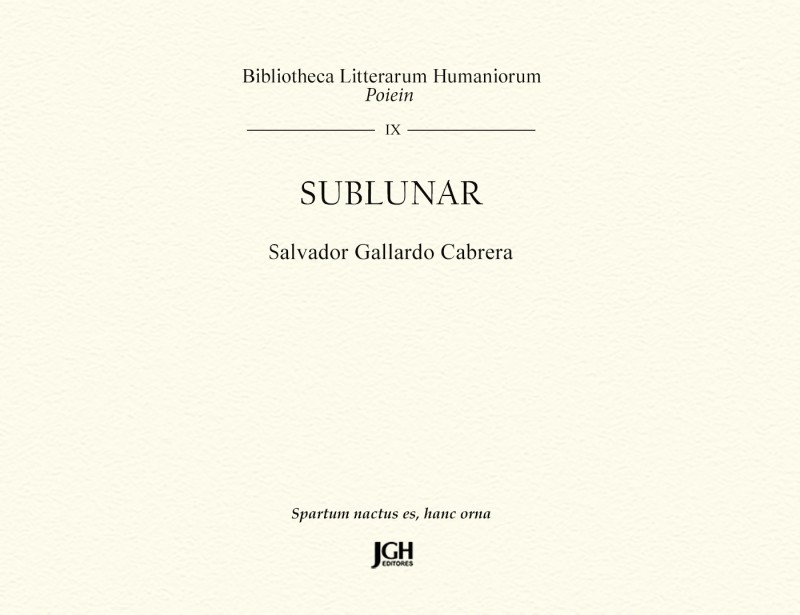 Portada Sublunar (libro de Salvador Gallardo Cabrera)